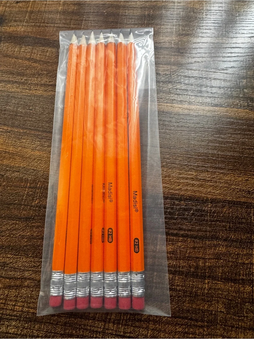 Lot of 7 Madisi #2 HB Pre-Sharpened Wooden Pencils - School & Office Supplies